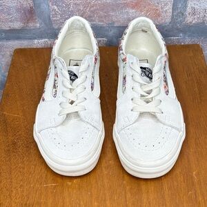 Vans Kids Cream Floral Sneakers